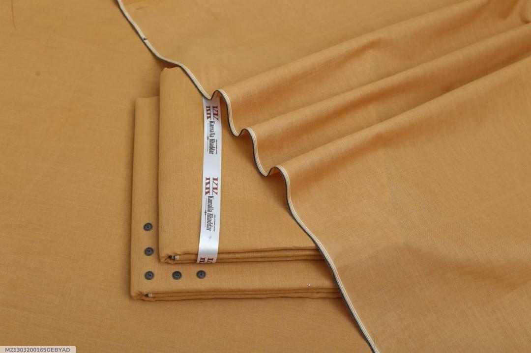 Premium Khaddar Suit Orange 100% Cotton Summer Wear