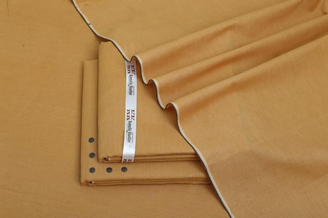 Premium Khaddar Suit Orange 100% Cotton Summer Wear