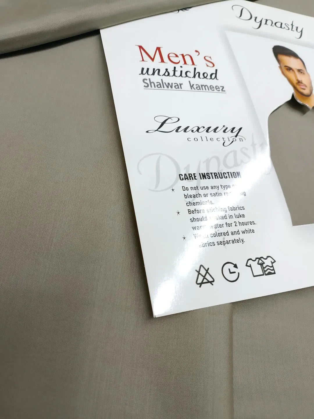 Men's Unstitched Suit Dynasty Wash & Wear Grey
