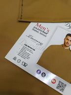 Men's Unstitched Suit Mustard Wash & Wear