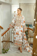 3 Pcs Women's Stitched Lawn Embroidered Suit